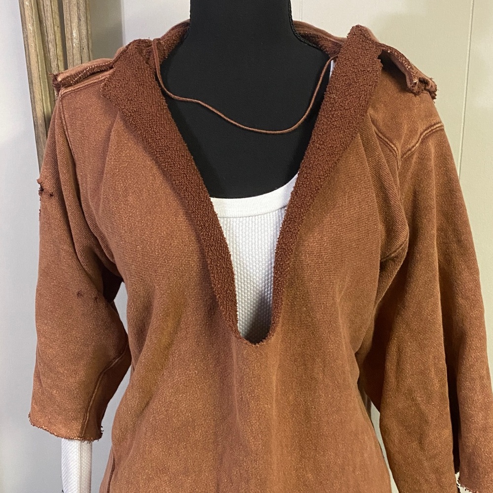 Free People Distressed Hoodie